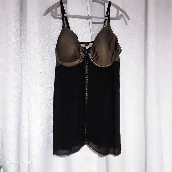 Passion forever Other - PASSION FOREVER Black and Gold Lingerie Top SIZE 3X.